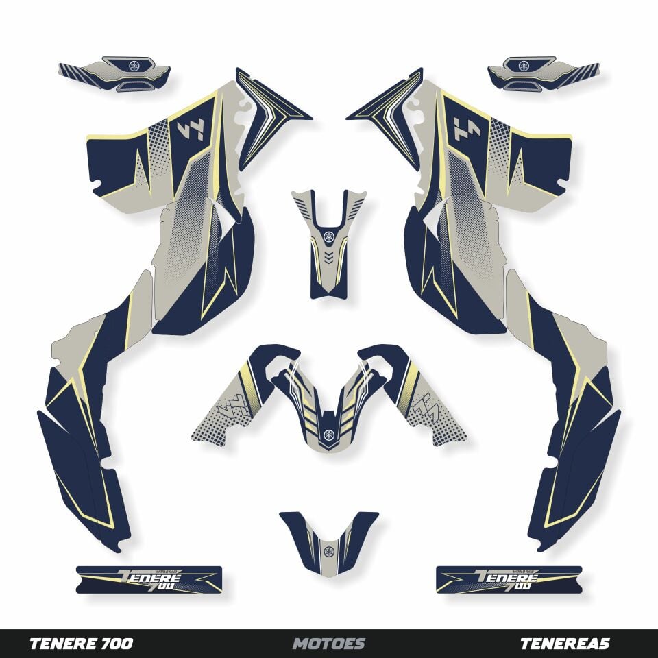 YAMAHA TENERE 700 İÇİN GRAFİK SETİ Tenere 700 - 2021 - Standart Gloss