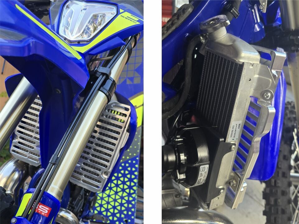 Sherco 2025 Radiator Guard – CNC Machined from Solid Aluminum Sheet