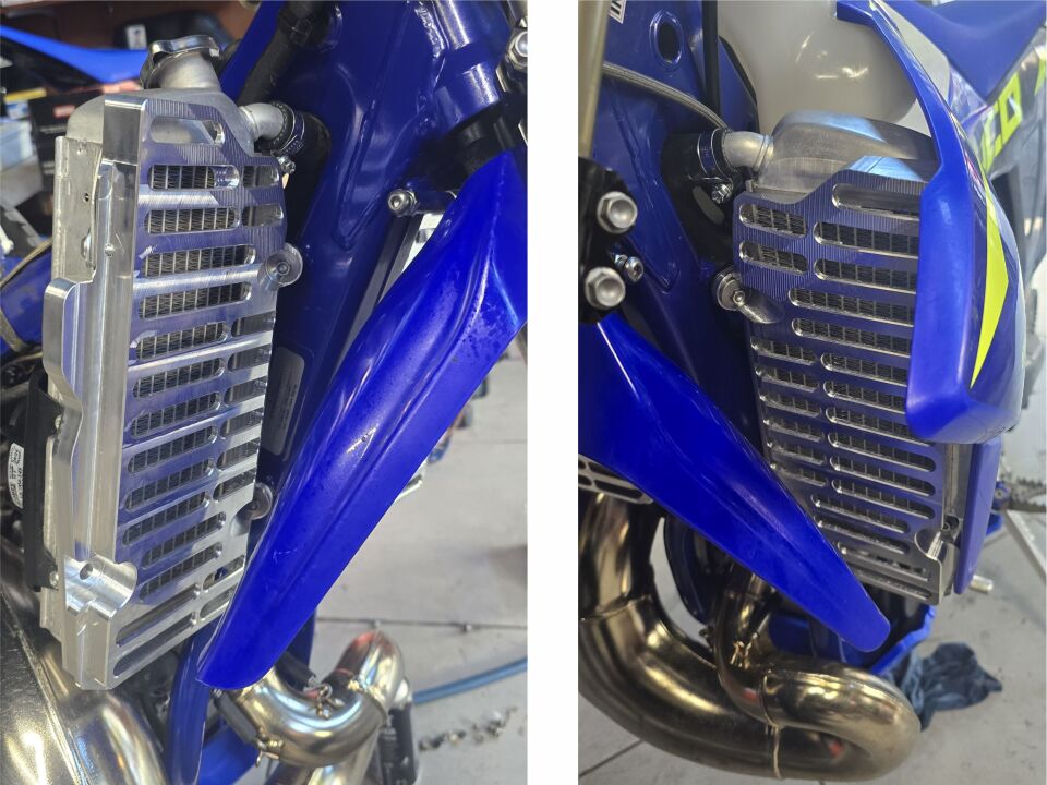 Radyatör Koruma Sherco 2025 Modelleri İçin – Katı Alüminyum Levhadan CNC İşlenmiş