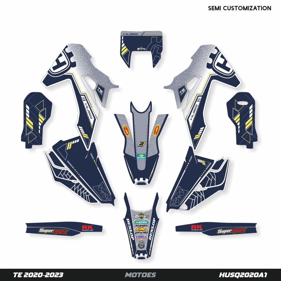 Husqvarna Modelleri için Grafik Kiti TE-FE 2017-2019 - Standart Mat