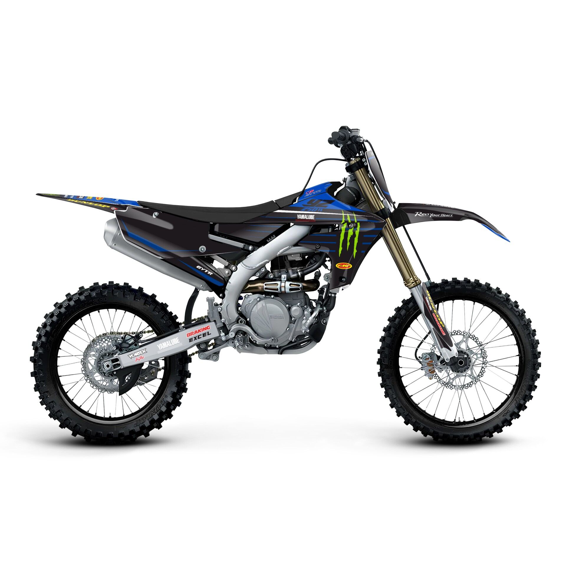 Yamaha YZ Modelleri için Grafik Kiti YZ 250 2015-2021 - Standart Matte