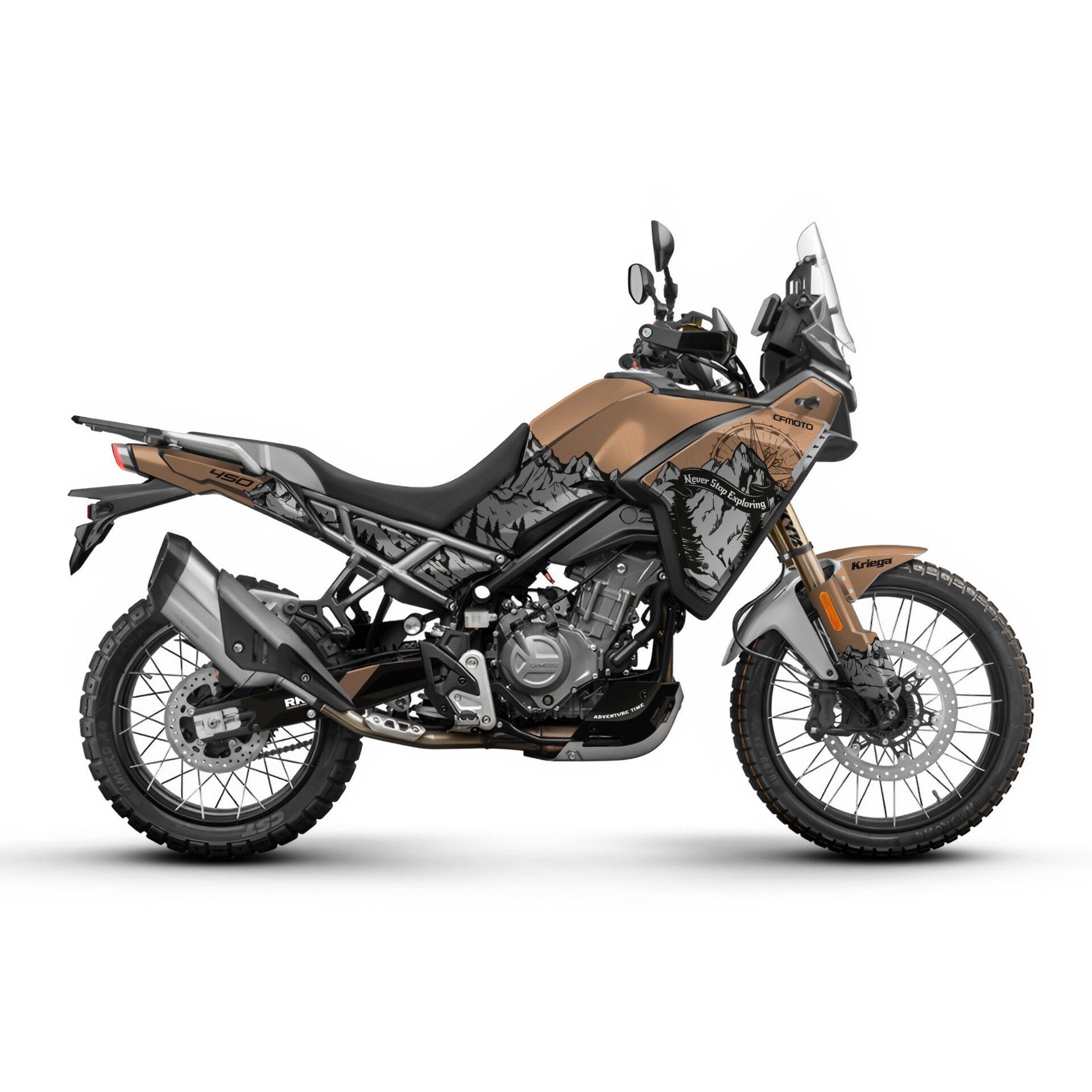 CF MOTO Modelleri İçin Grafik Kiti 450 MT Low Fender - Standart Mat
