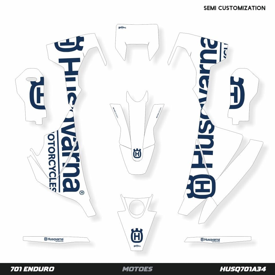 Husqvarna 701 Modelleri için Grafik Kiti 701 Enduro 2016-2023 - Standart Gloss