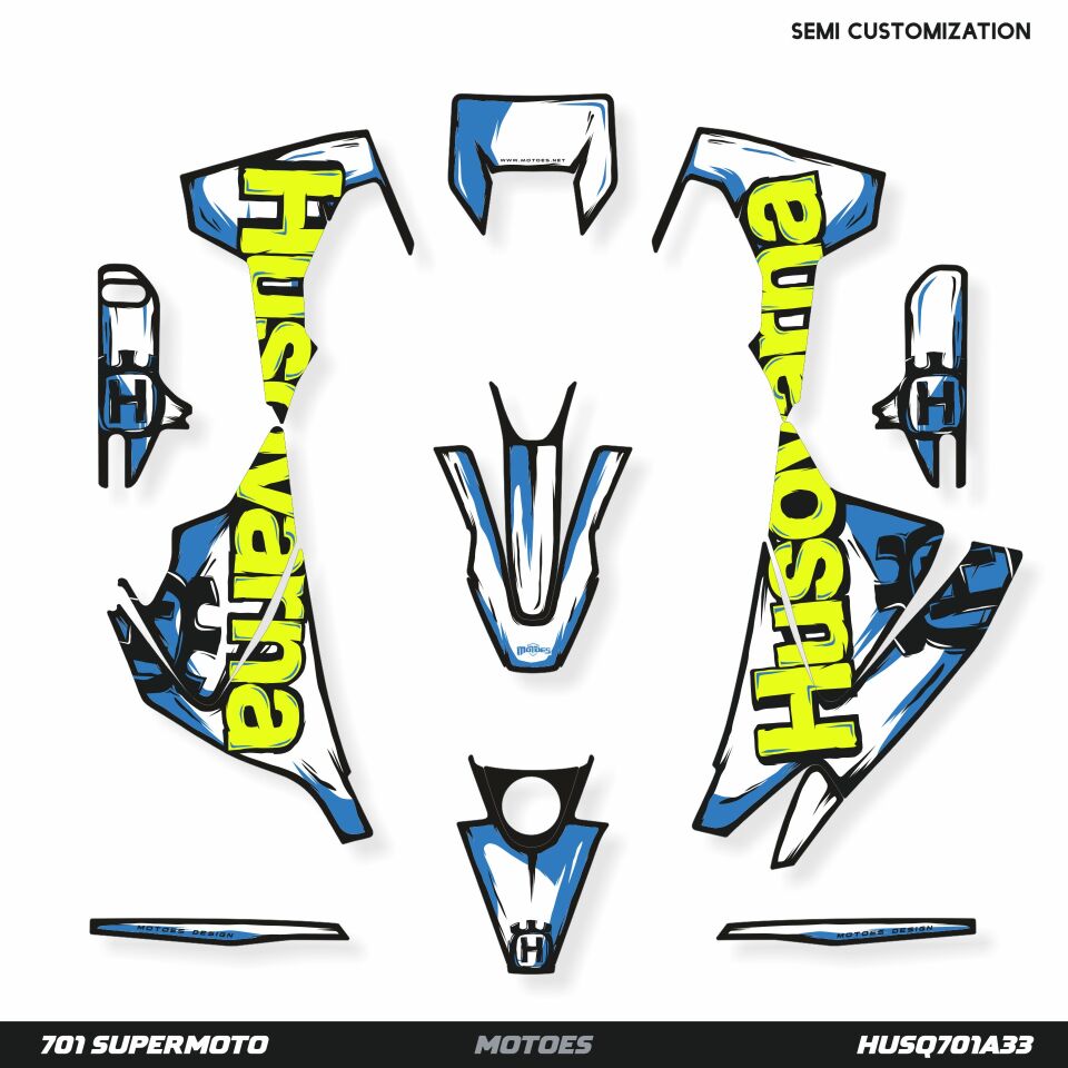 Husqvarna 701 Modelleri için Grafik Kiti 701 SM 2016-2023 - Standart Matte