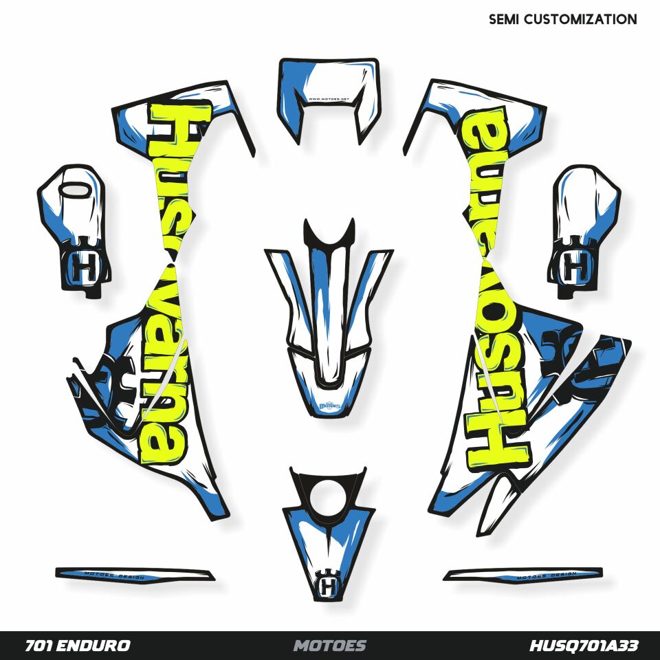 Husqvarna 701 Modelleri için Grafik Kiti 701 Enduro 2016-2023 - Standart Matte