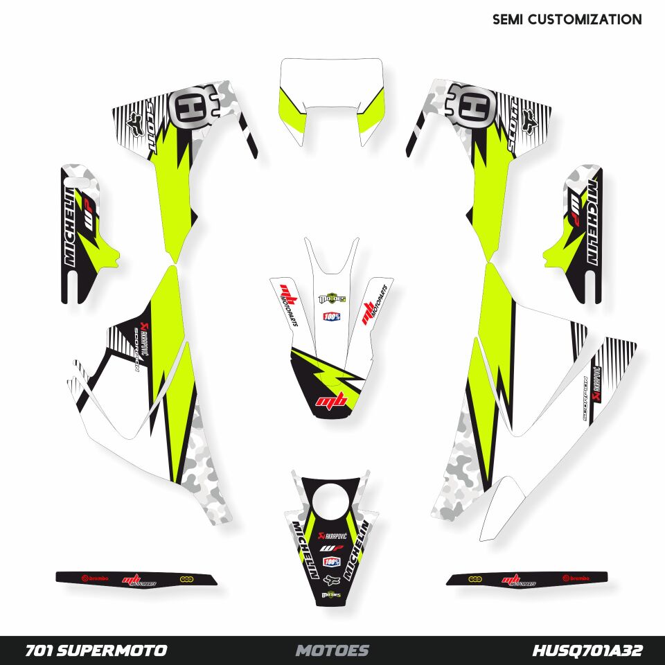 Husqvarna 701 Modelleri İçin Grafik Kiti 701 SM 2016-2023 - Standart Gloss