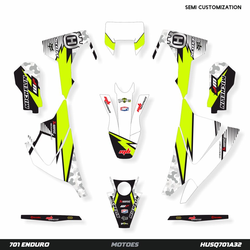 Husqvarna 701 Modelleri İçin Grafik Kiti 701 SM 2016-2023 - Standart Gloss