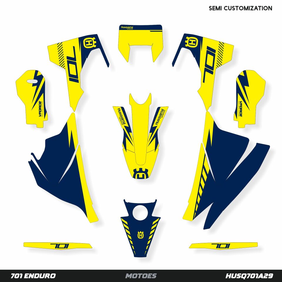 Husqvarna 701 Modelleri için Grafik Kiti 701 SM 2016-2023 - Standart Matte