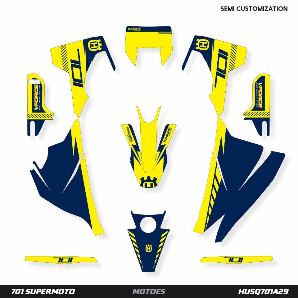 Husqvarna 701 Modelleri için Grafik Kiti 701 Enduro 2016-2023 - Standart Gloss