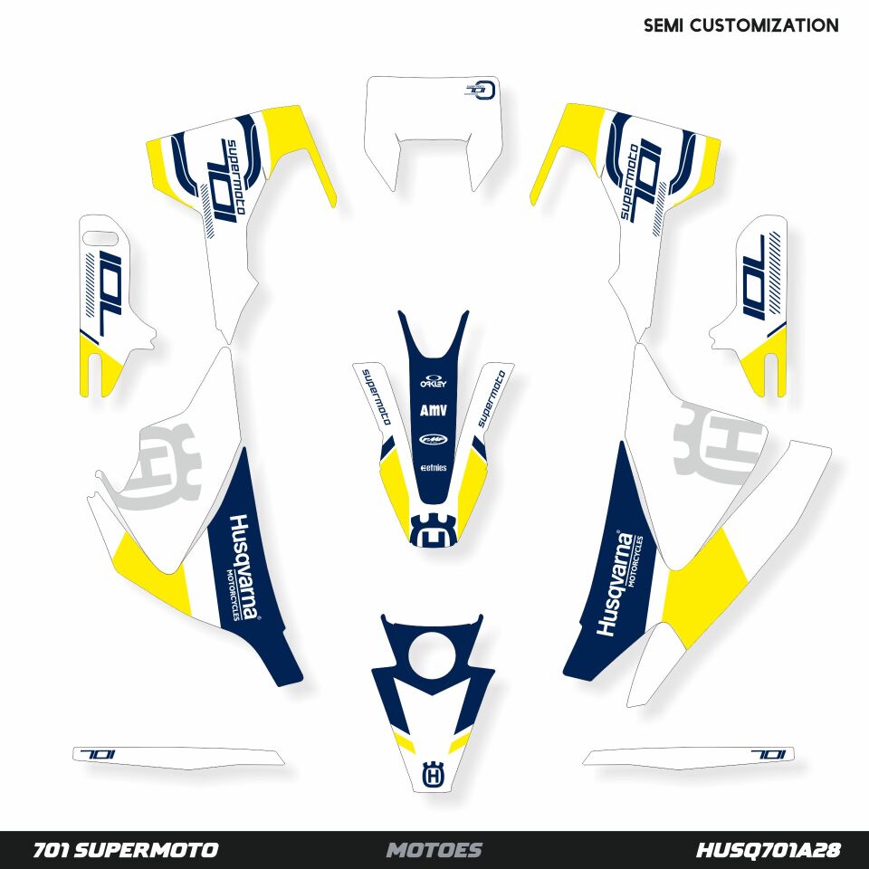 Husqvarna 701 Modelleri için Grafik Kiti 701 Enduro 2016-2023 - Standart Matte