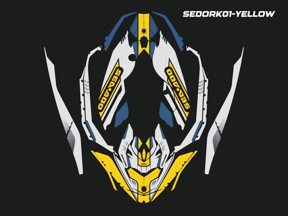 MOTOES GRAFİK-ÇIKARTMA-ÇIKARTMA SETİ UYUMLU: Sea-Doo Spark (sedork04)