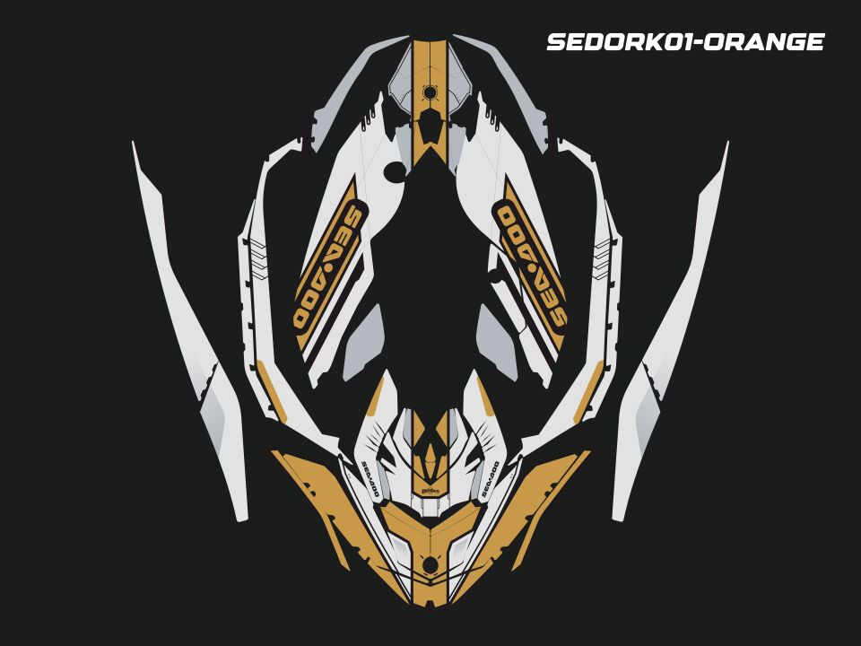 MOTOES GRAFİK-ÇIKARTMA-ÇIKARTMA SETİ UYUMLU: Sea-Doo Spark (sedork02)