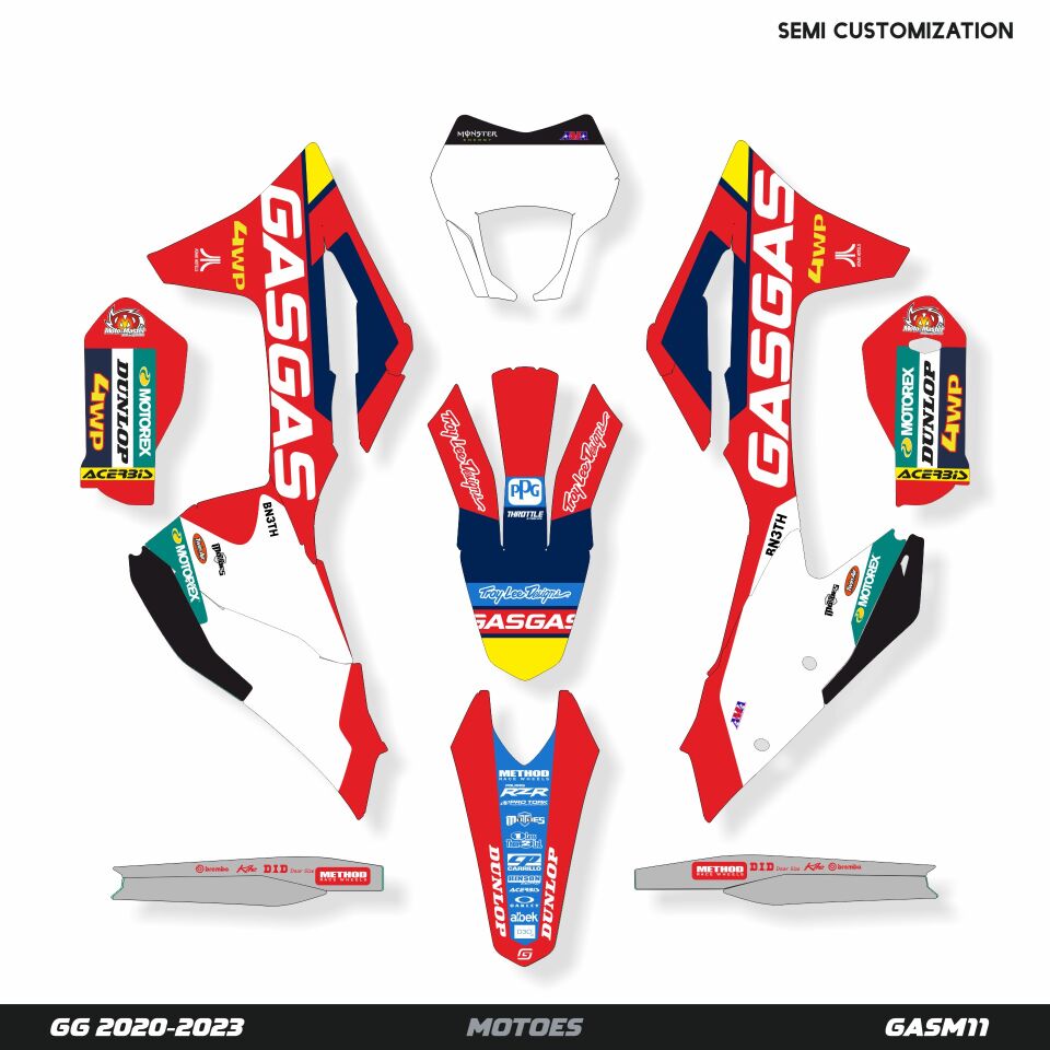 Gasgas Modelleri için Grafik Kiti EC 2018-2020 - Standart Parlaklık