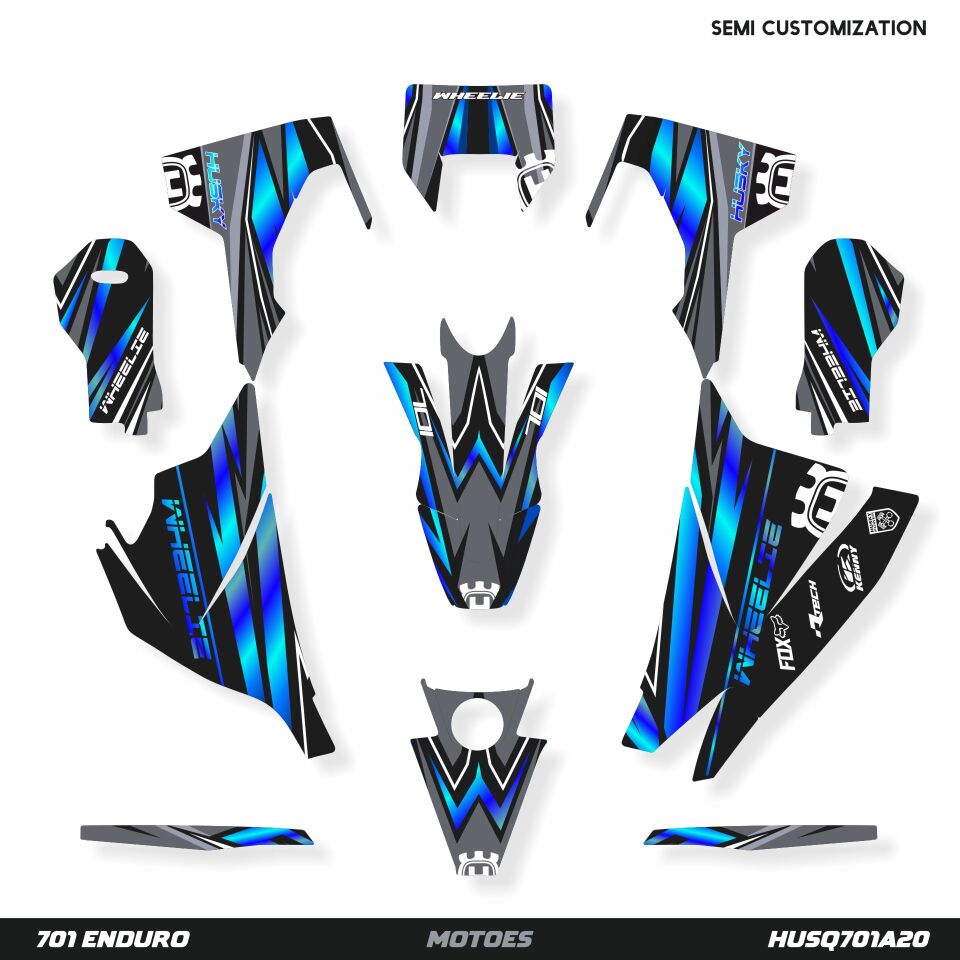 Husqvarna 701 Modelleri için Grafik Kiti 701 Enduro 2016-2023 - Standart Gloss - Chrome Parts