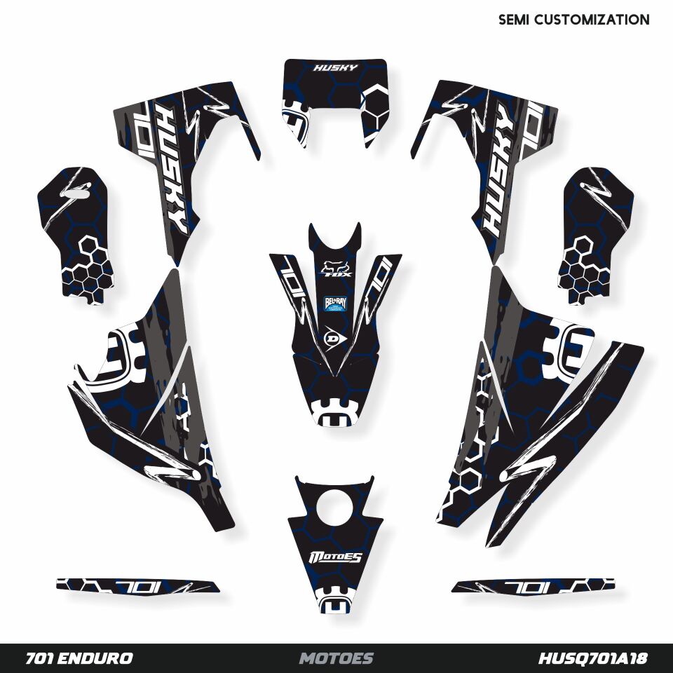 Husqvarna 701 Modelleri için Grafik Kiti 701 Enduro 2016-2023 - Standart Matte