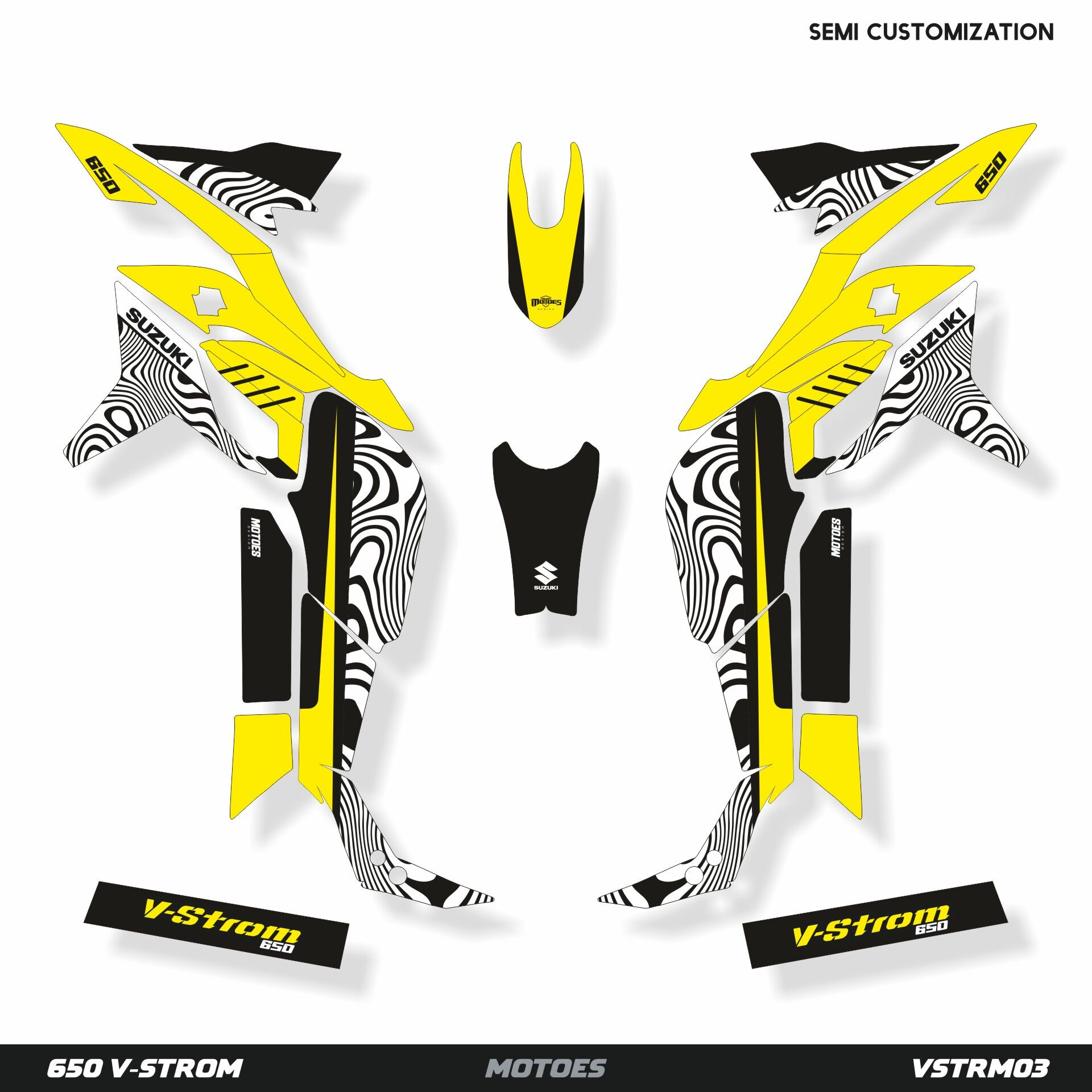 Suzuki V-STROM Modelleri için Grafik Kiti