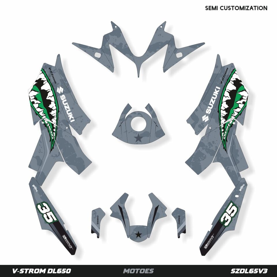 Suzuki V-Strom Modelleri İçin Grafik Kiti