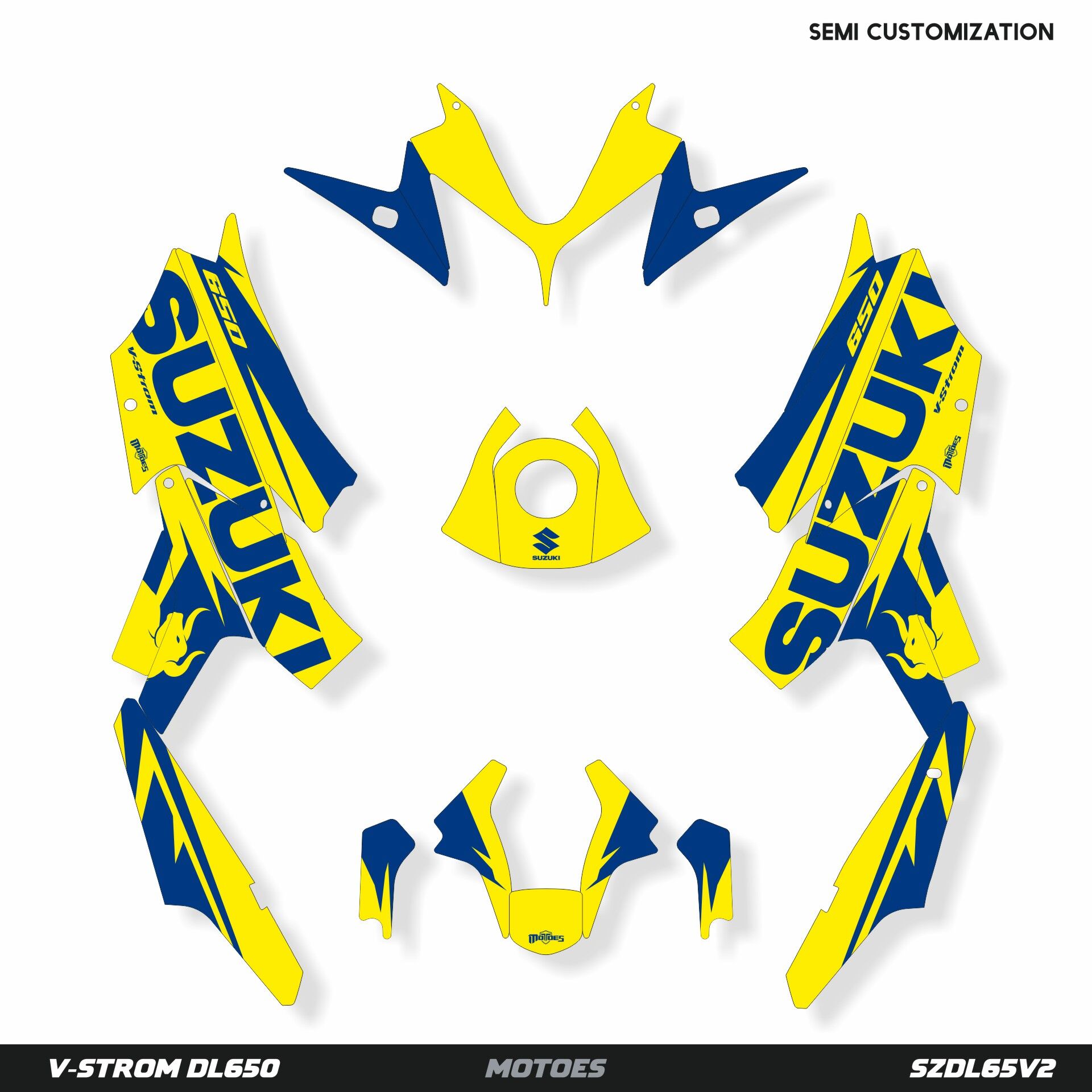 Suzuki V-Strom Modelleri İçin Grafik Kiti