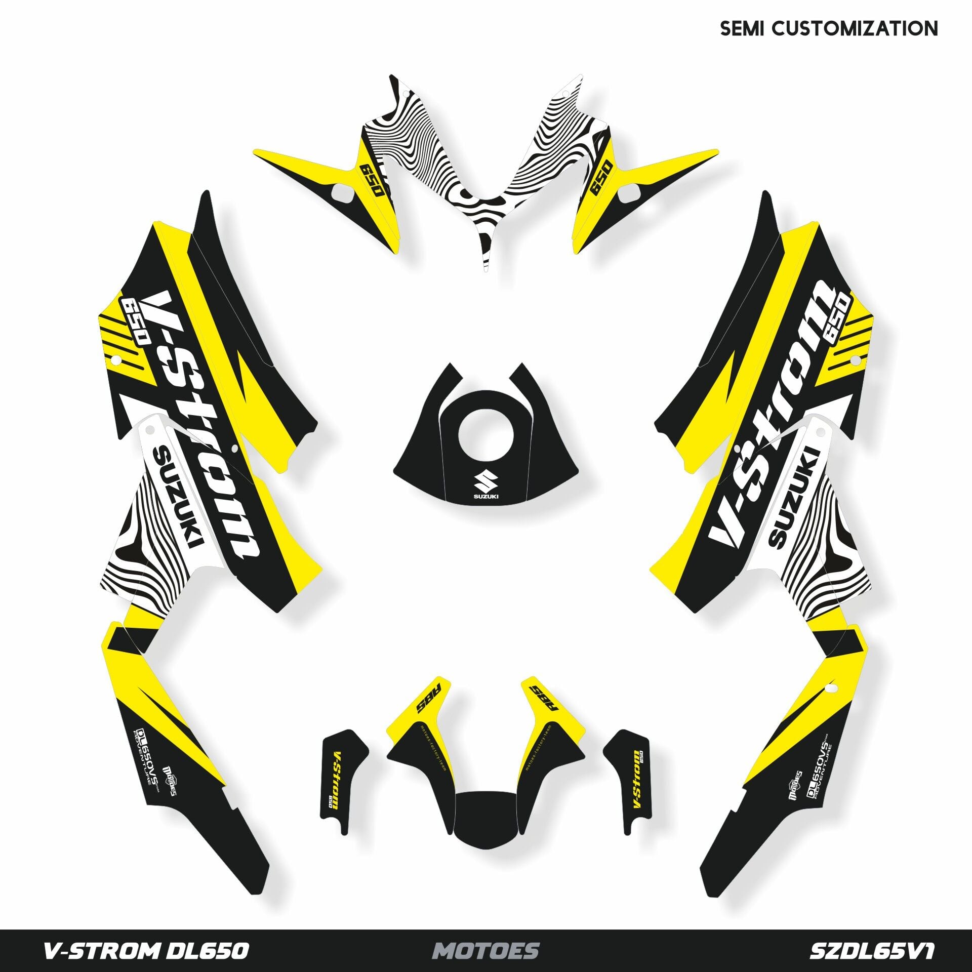 Suzuki V-Strom Modelleri için Grafik Kiti