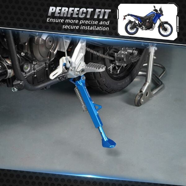 Yamaha Tenere 700 / XTZ700 2019-2024 Rally Edition 2020-2024 için Ayarlanabilir Yan Ayak-SİYAH