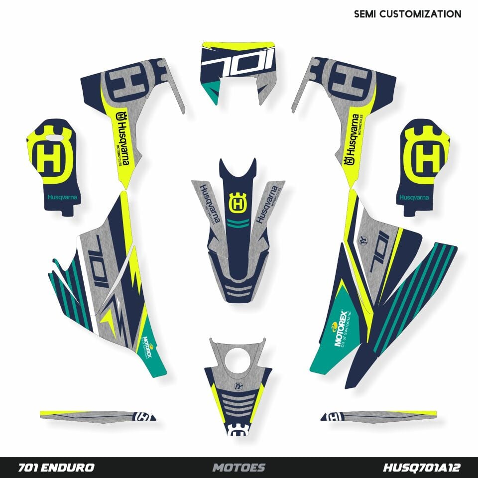 Husqvarna 701 Modelleri için Grafik Seti 701 Enduro 2016-2023 - Standart Gloss - No Extra