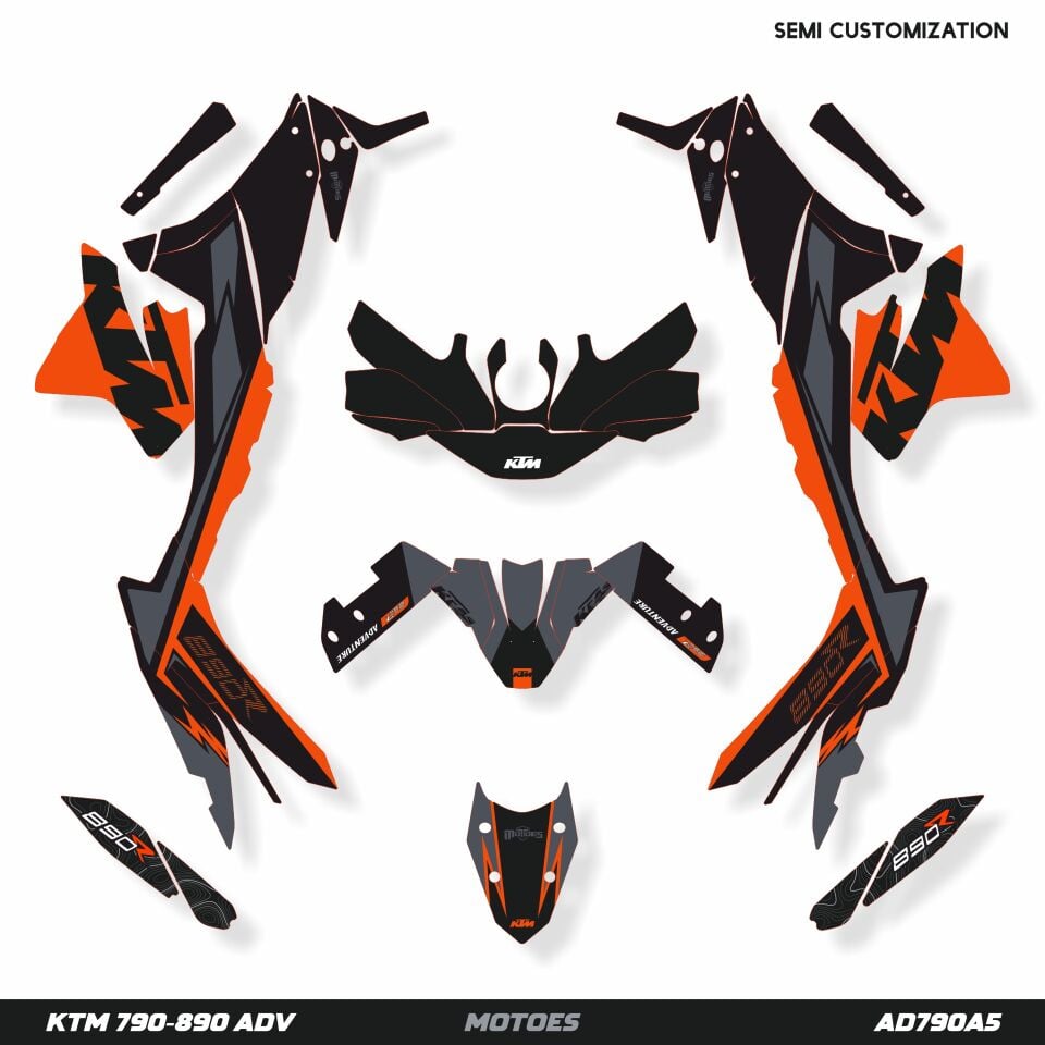KTM ADV Modelleri için Grafik Kiti