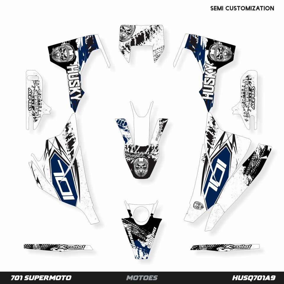Husqvarna 701 Modelleri için Grafik Kiti 701 Enduro 2016-2023 - Standart Gloss