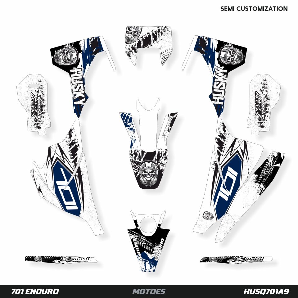 Husqvarna 701 Modelleri için Grafik Kiti 701 Enduro 2016-2023 - Standart Matte