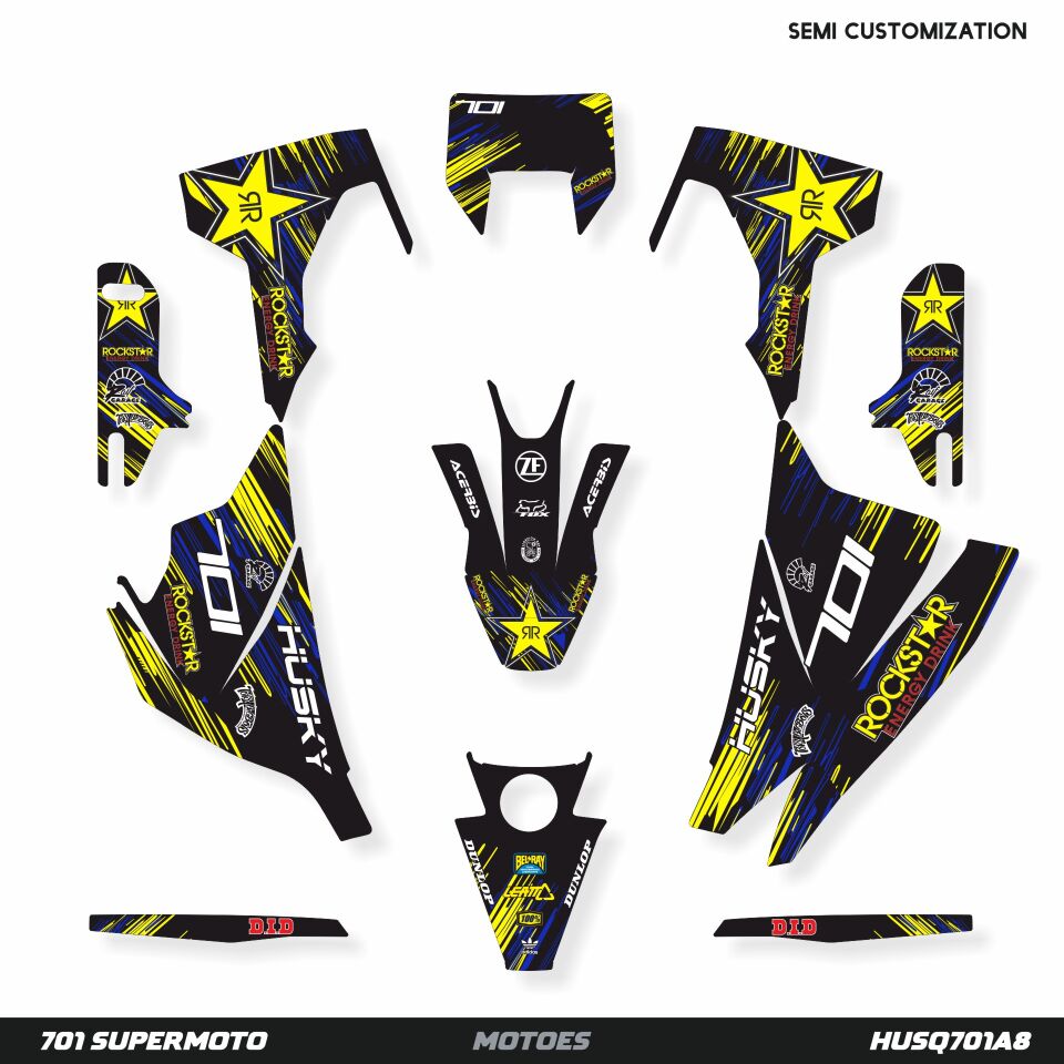 Husqvarna 701 Modelleri için Grafik Kiti 701 Enduro 2016-2023 - Standart Gloss