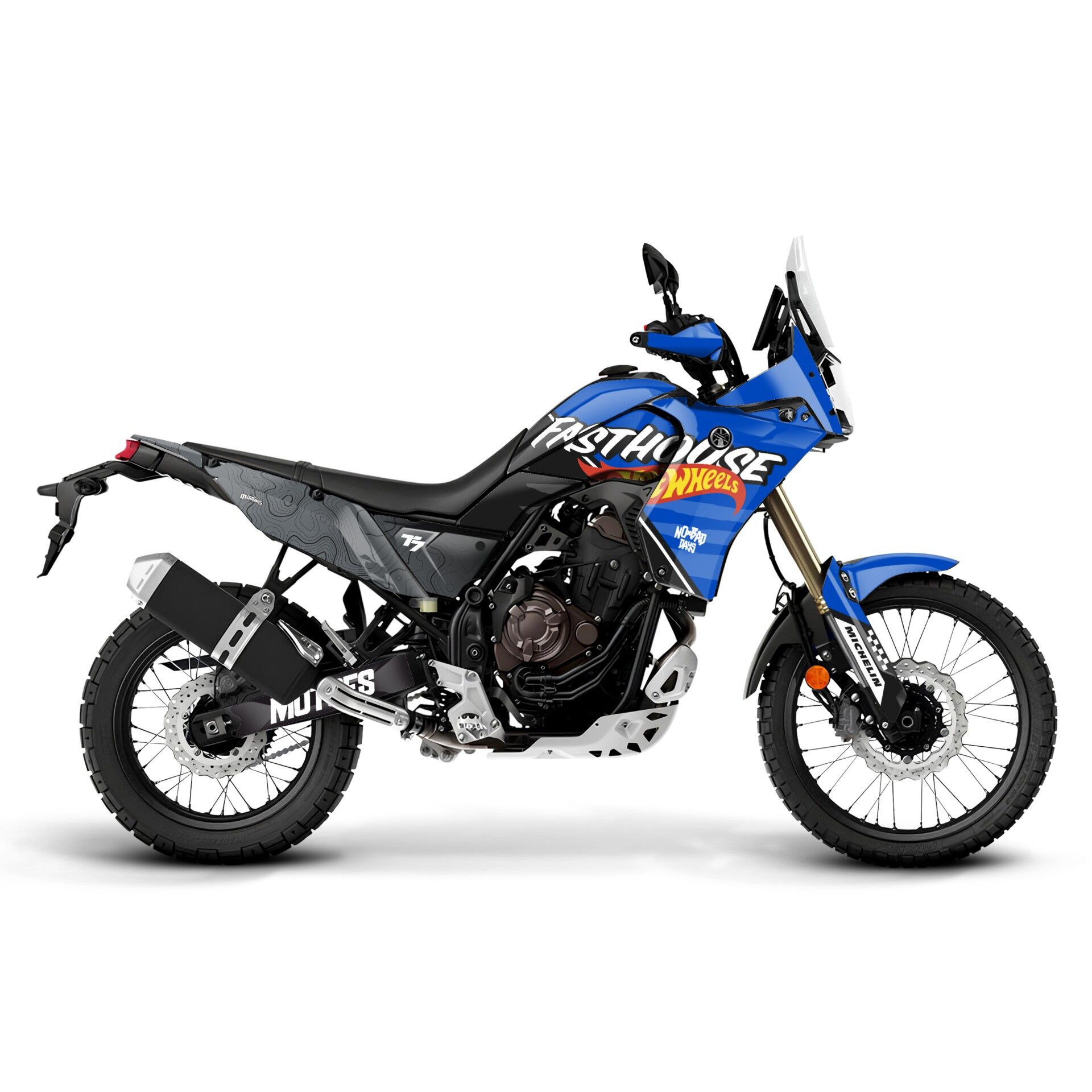 YAMAHA TENERE 700 İÇİN GRAFİK SETİ Tenere 700 Rally - 2023 - Standart Matte