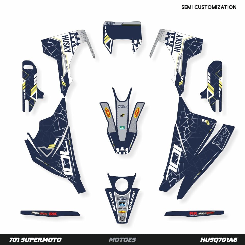 Husqvarna 701 Modelleri için Grafik Kiti 701 Enduro 2016-2023 - Standart Matte
