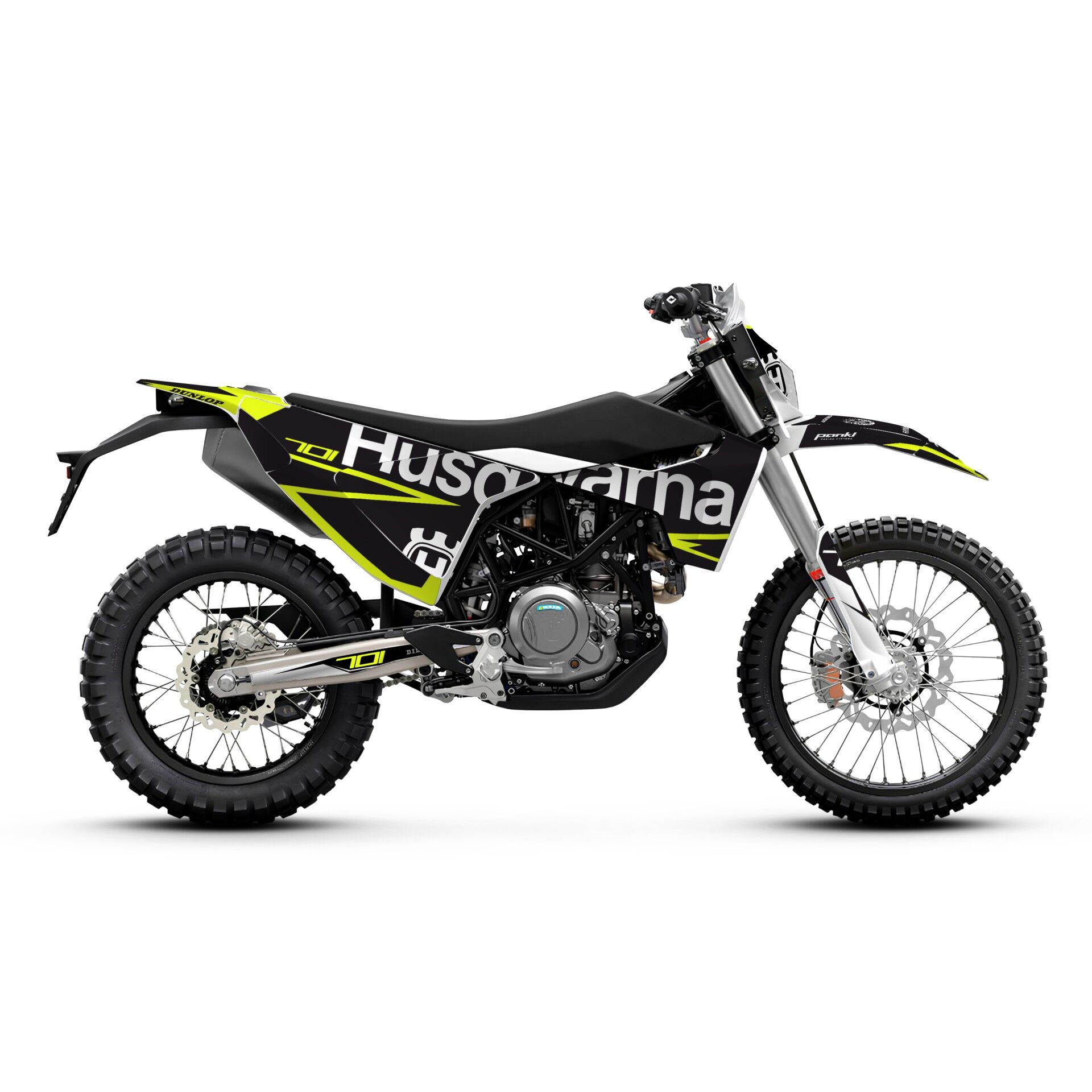 Husqvarna 701 Modelleri için Grafik Kiti 701 Enduro 2016-2023 - Standart Matte - Fluo Parts