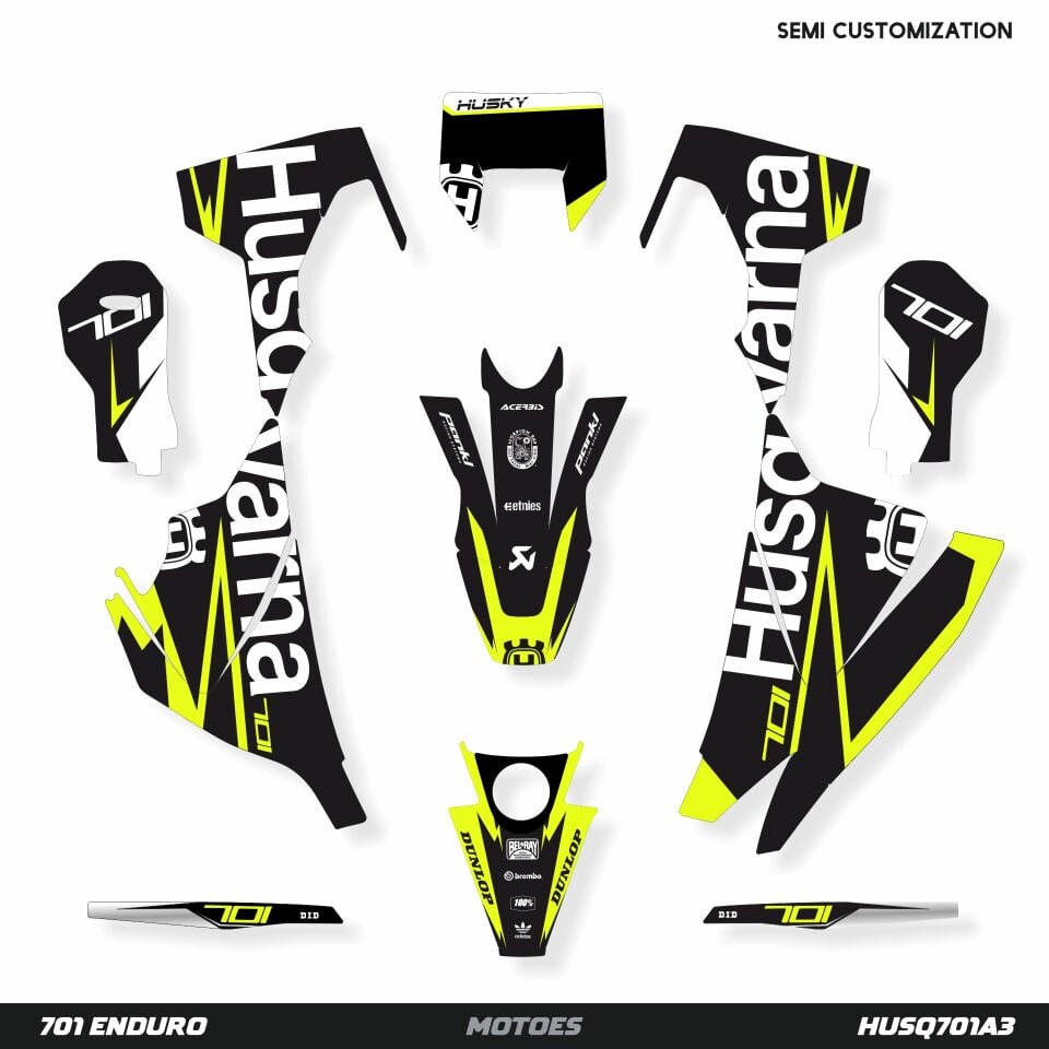 Husqvarna 701 Modelleri için Grafik Kiti 701 SM 2016-2023 - Standart Matte - No Extra