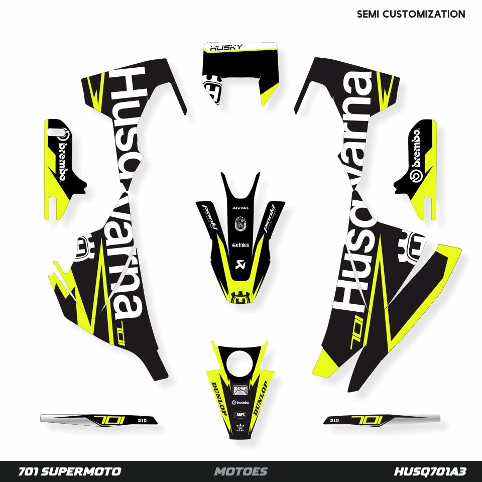 Husqvarna 701 Modelleri için Grafik Kiti 701 SM 2016-2023 - Standart Gloss - No Extra