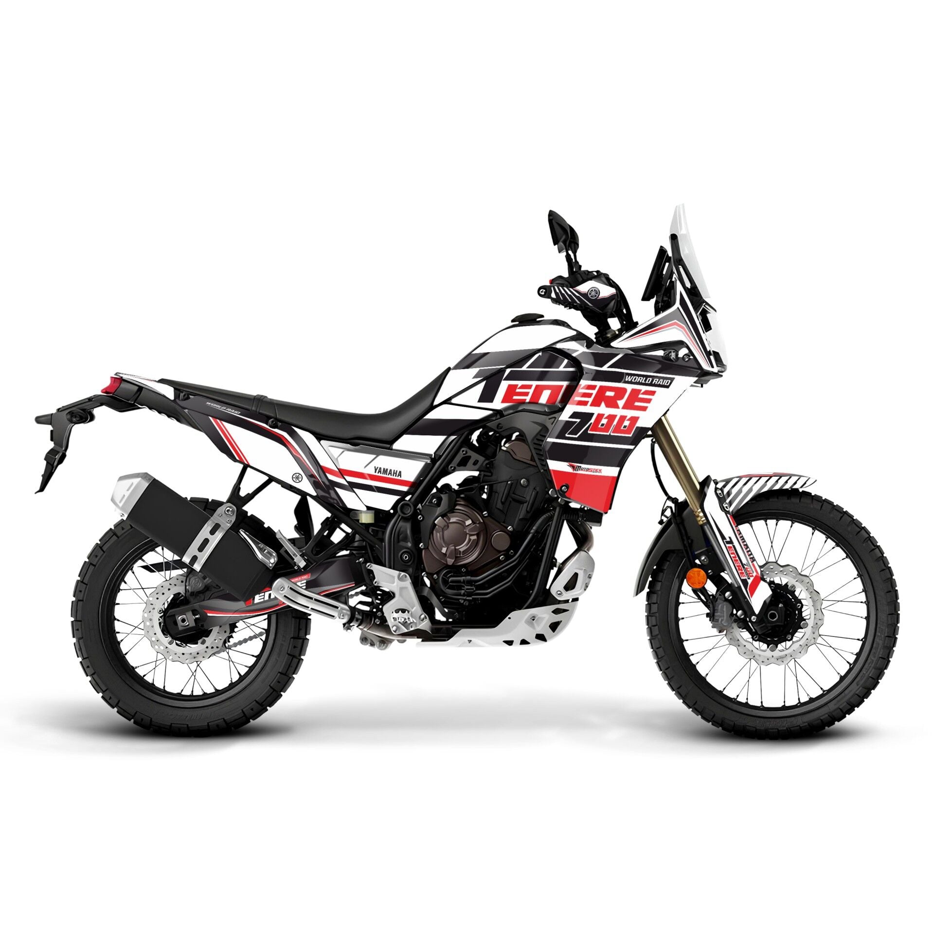 YAMAHA TENERE 700 İÇİN GRAFİK SETİ Tenere 700 World Raid - 2023 - Standart Matte