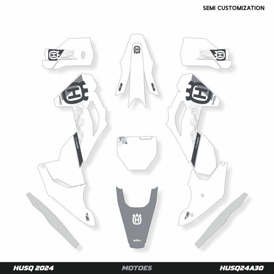 Husqvarna Modelleri için Grafik Kiti - Pro Edit TC85 2015-2017 - Standart Mat - Seçenek 2