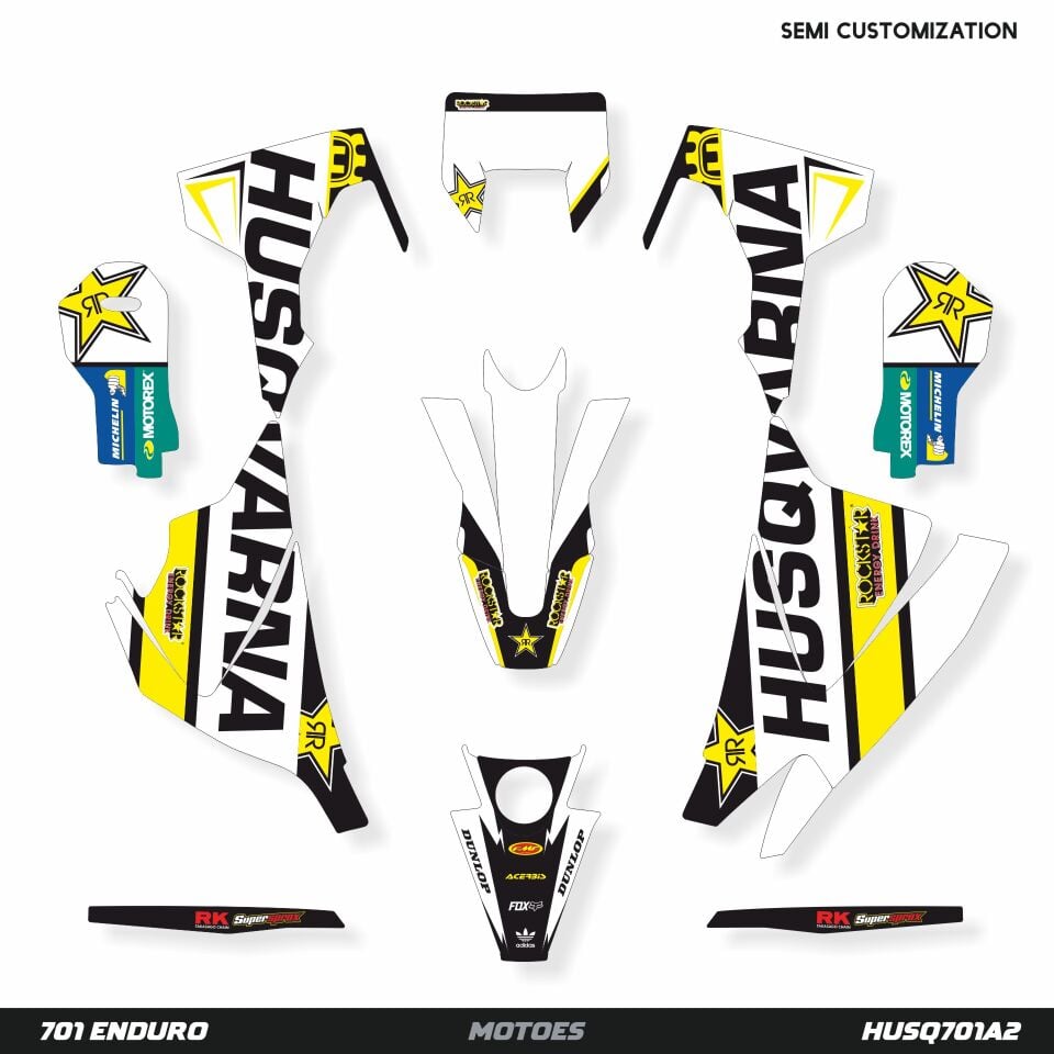 Husqvarna 701 Modelleri için Grafik Kiti 701 SM 2016-2023 - Standart Matte