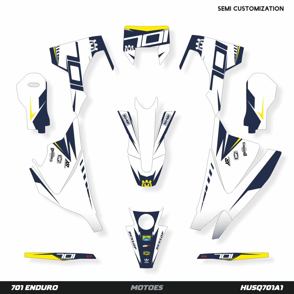 Husqvarna 701 Modelleri için Grafik Kiti 701 Enduro 2016-2023 - Standart Matte