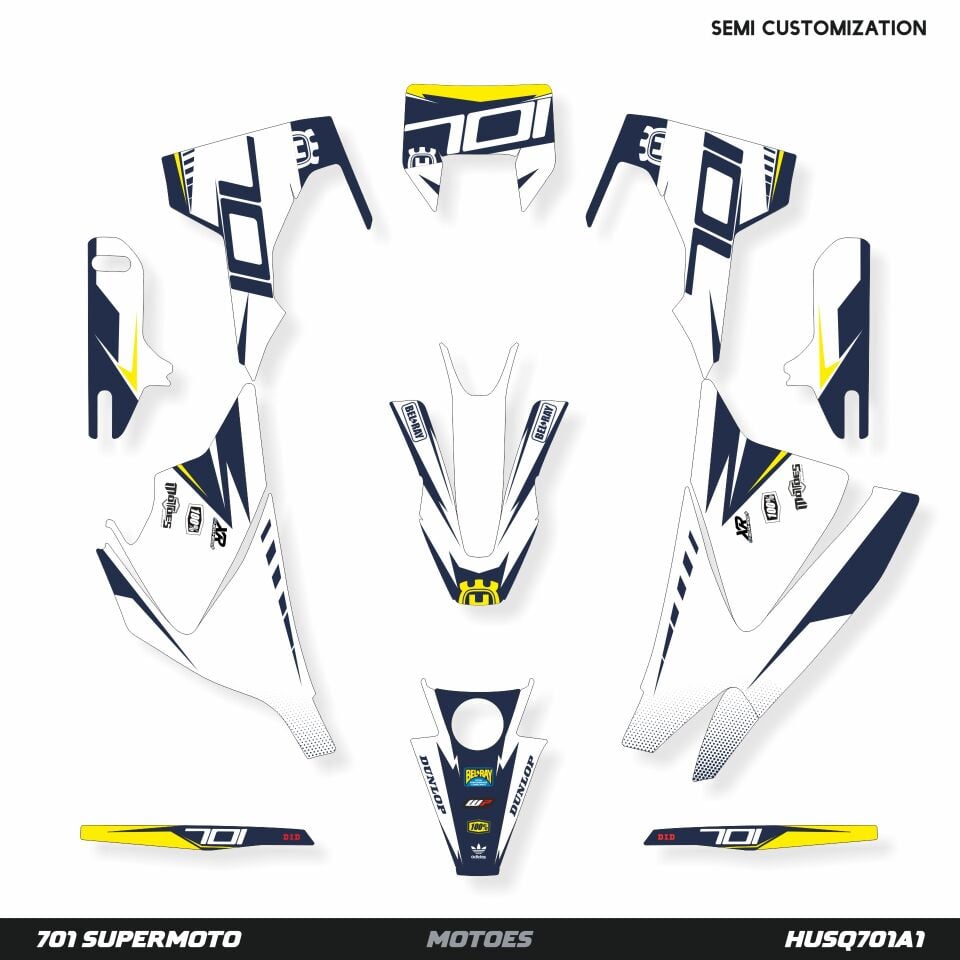 Husqvarna 701 Modelleri için Grafik Kiti 701 Enduro 2016-2023 - Standart Matte