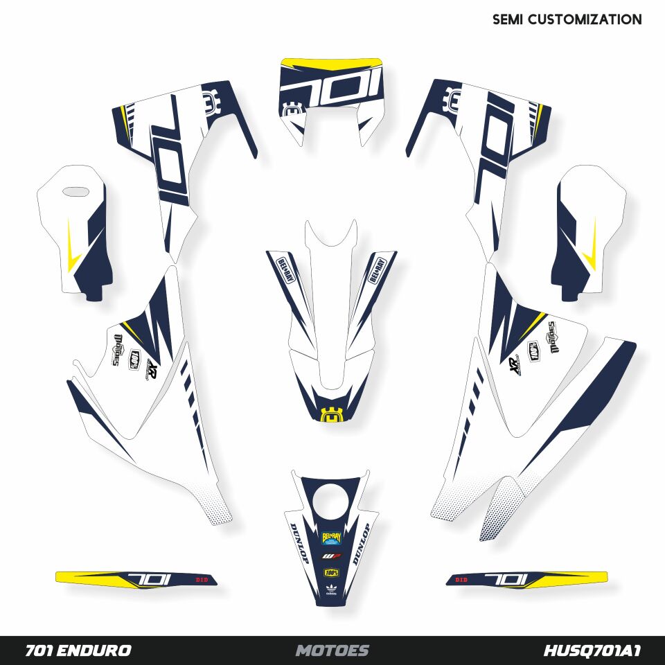 Husqvarna 701 Modelleri için Grafik Kiti 701 SM 2016-2023 - Standart Gloss