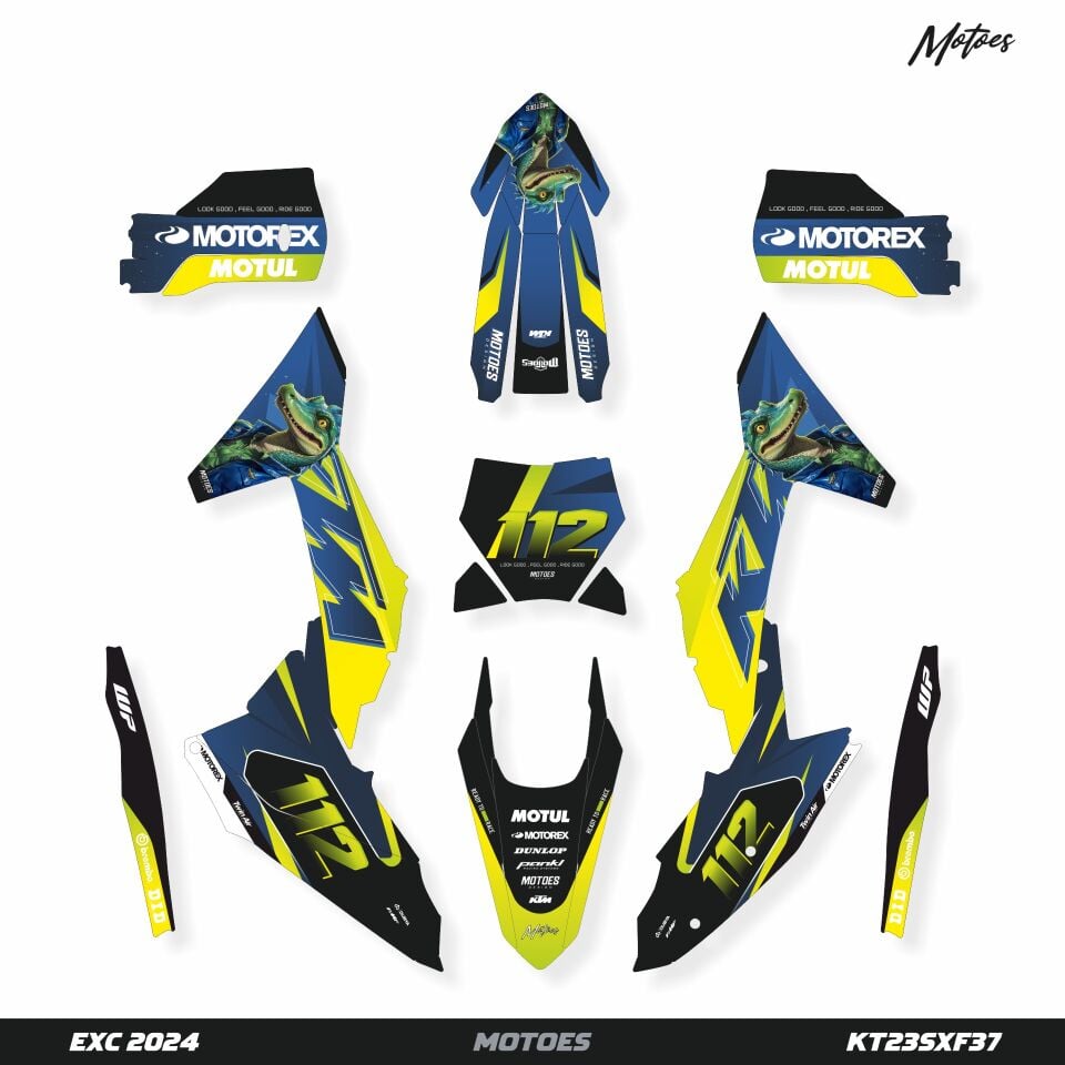 KTM Modelleri için Grafik Kiti - Cosmic Nomads SX 50 2016-2023 - Standart Mat - Seçenek 1