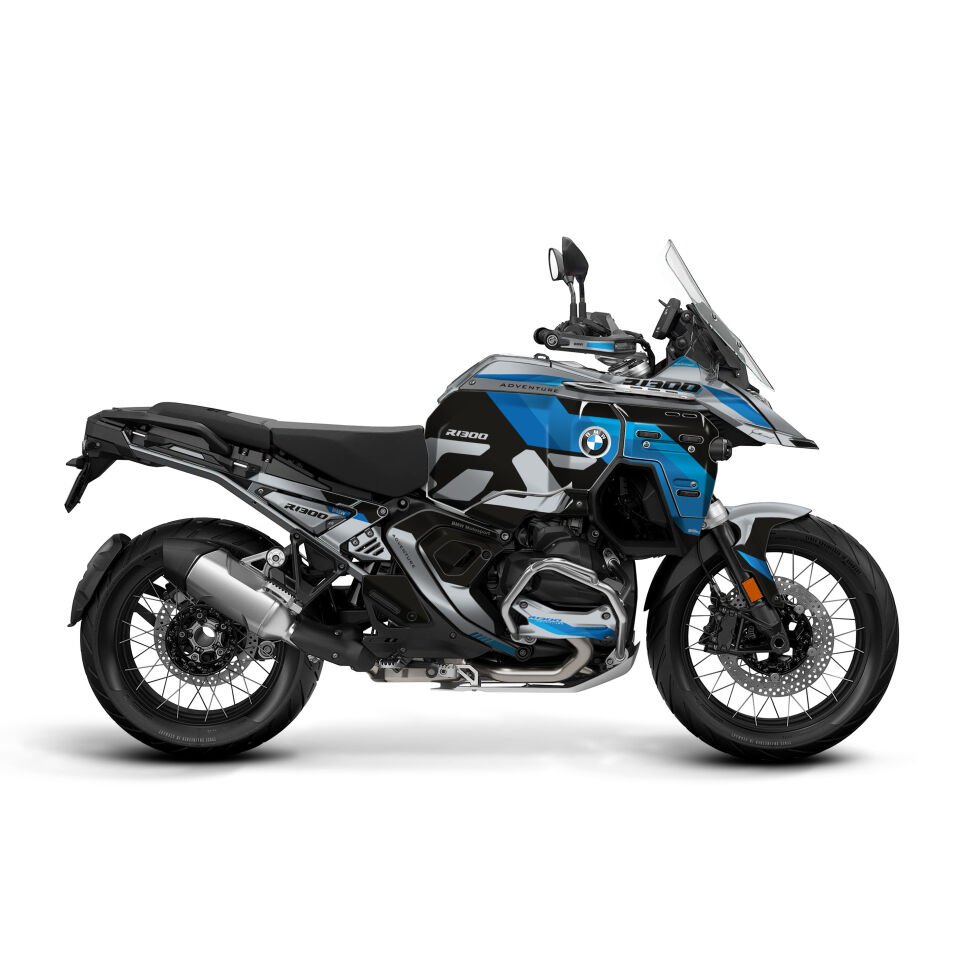 BMW GS R1300 ADV İÇİN GRAFİK KİTİ Type B - BEYAZ - Standart Parlaklık