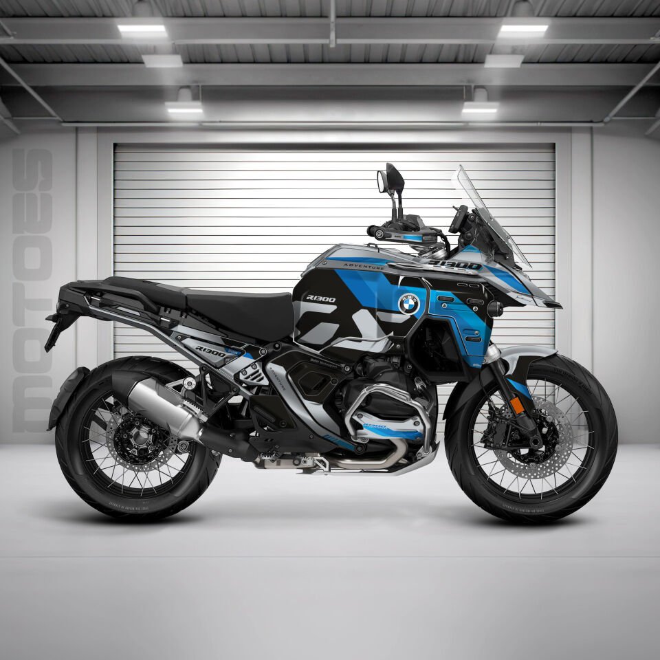 BMW GS R1300 ADV İÇİN GRAFİK KİTİ Type B - BEYAZ - Standart Mat