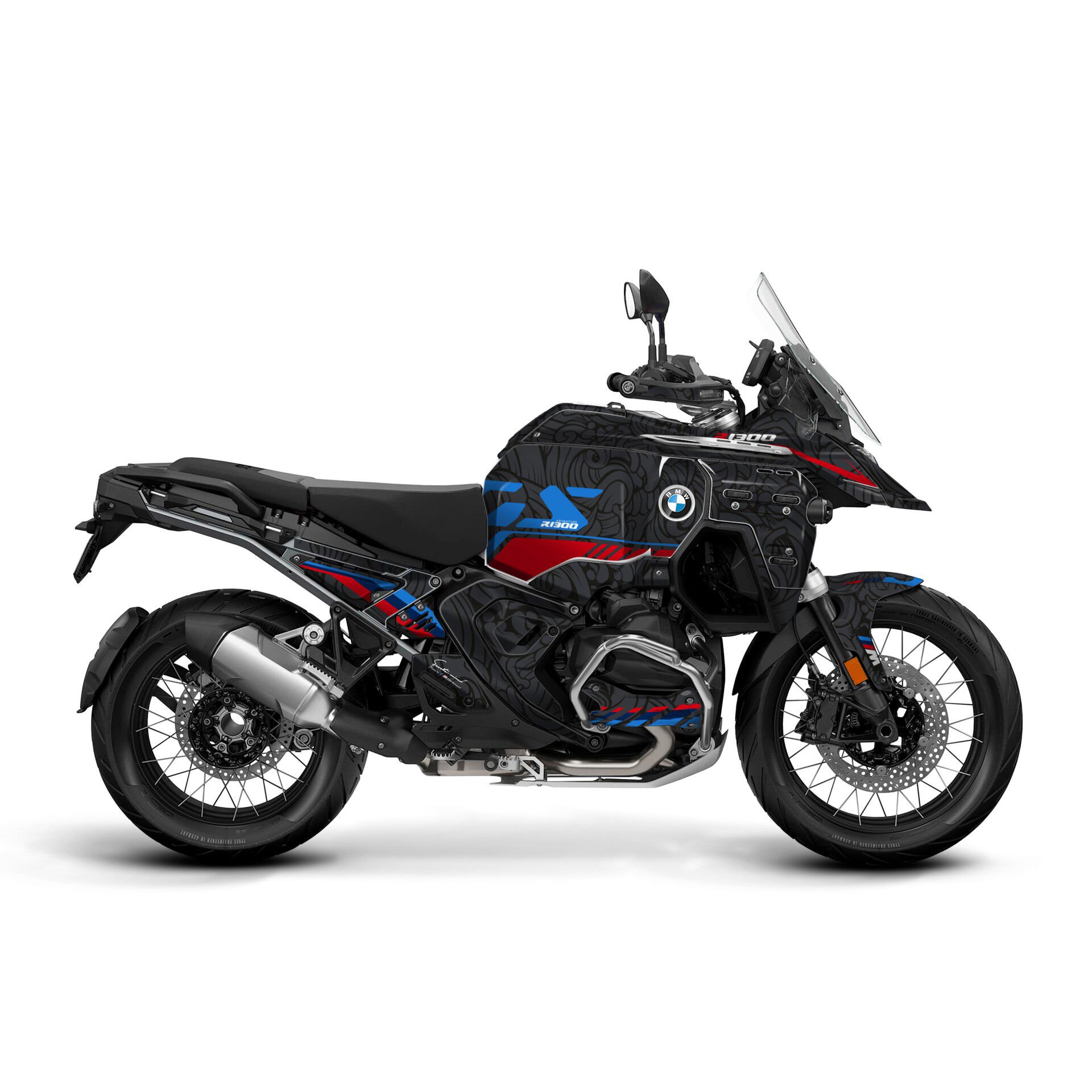BMW GS R1300 ADV İÇİN GRAFİK KİTİ Type B - YEŞİL - Standart Mat