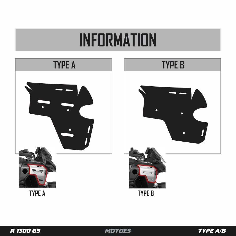 BMW GS R1300 ADV İÇİN GRAFİK KİTİ Type A - SİYAH - Standart Parlaklık