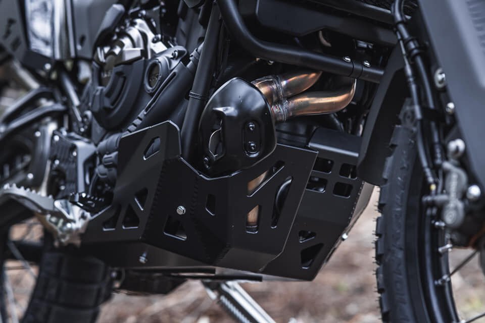 Yamaha Tenere 700 2021-2024 için Link Korumalı Karter Koruma Black