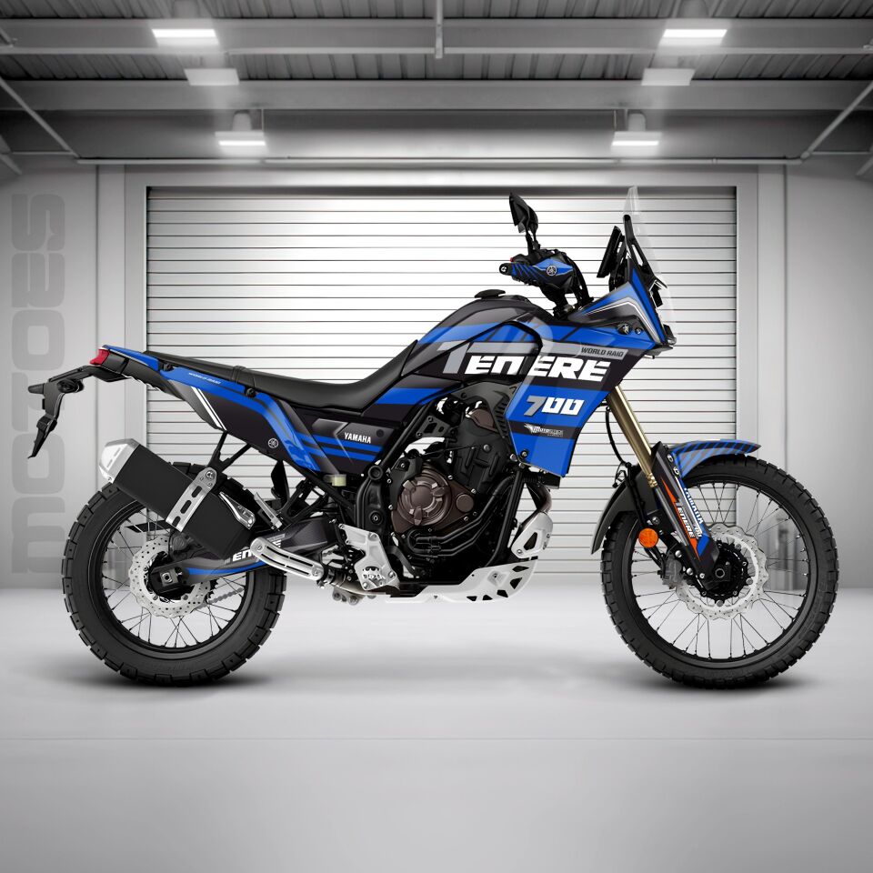 YAMAHA TENERE 700 İÇİN GRAFİK SETİ Tenere 700 World Raid - 2022 - Standart Gloss