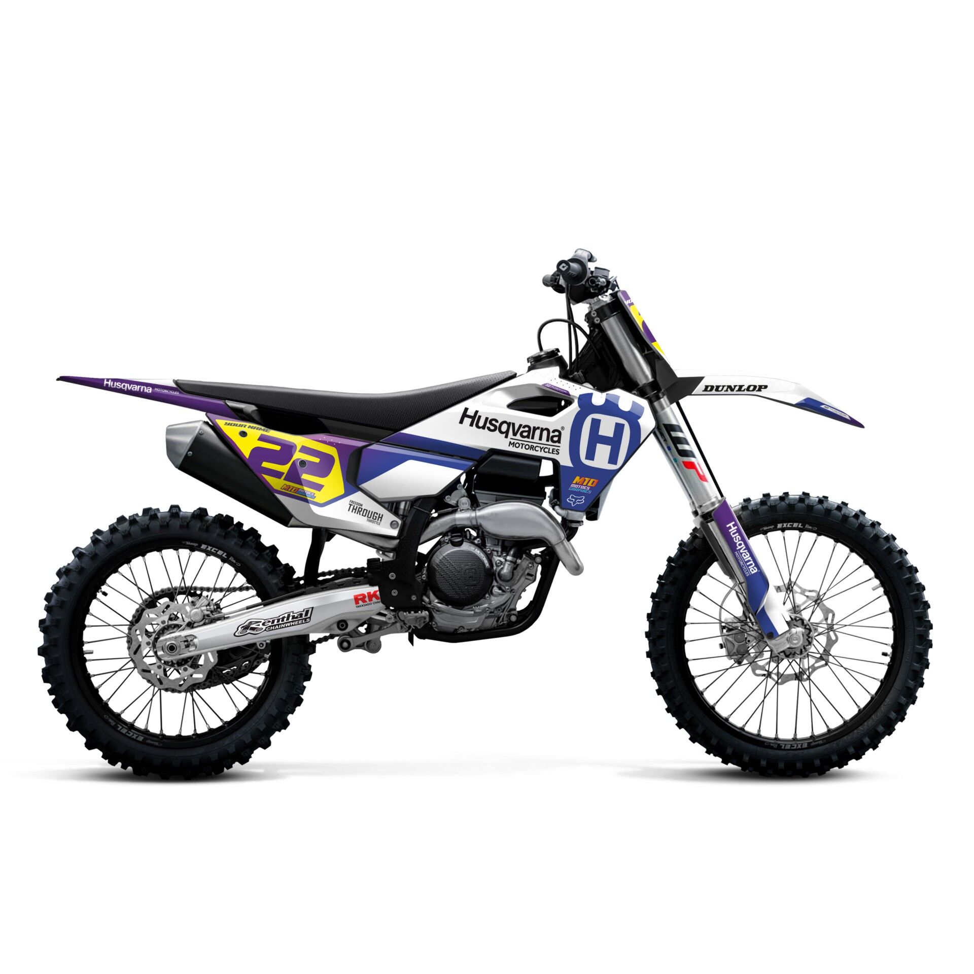 Husqvarna Modelleri için Grafik Kiti TE-FE 2024-2025 - Standart Mat