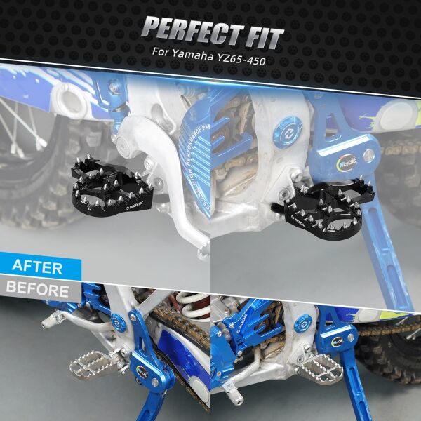 Yamaha Tenere 700 YZ 250F 450F 125 250 İçin Dövme Genişletilmiş Ayak Pegleri