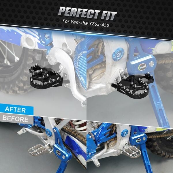 Yamaha Tenere 700 YZ 250F/450F/125/250 1997-2026 İçin Dövme Genişletilmiş Ayak Pegleri